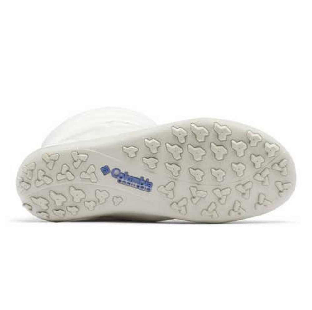 Columbia White Slip On Snow Boots Quilted Puffy Waterproof Insulated Cold Weathe - Picture 4 of 11